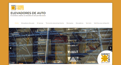 Desktop Screenshot of elevadoresdeauto.com